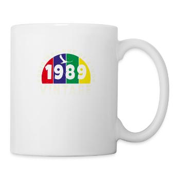Jahrgang 1989 Retro - Bursdag - Tasse - Weiß - Rechts
