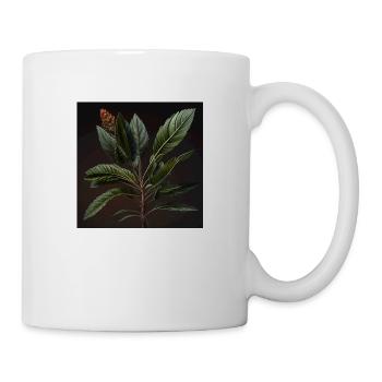 Florale Eleganz - Tasse - Weiß - Rechts