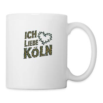 Ich liebe Koln, flowers, Köln, NRW. - Mug - white - Right