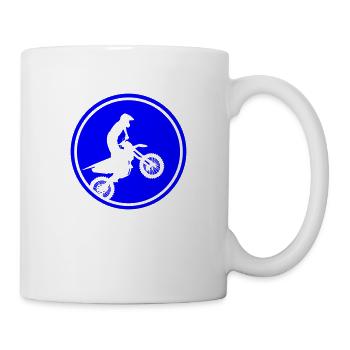 Motocross 02 - Mug blanc - blanc - Droite