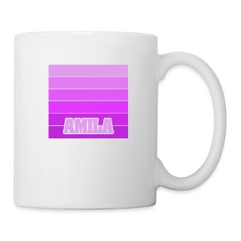 Mädchenname Amila - Tasse - Weiß - Rechts