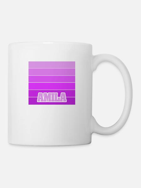 Mädchenname Amila - Tasse - Weiß