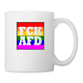 Fck afd - Tasse - Weiß - Rechts