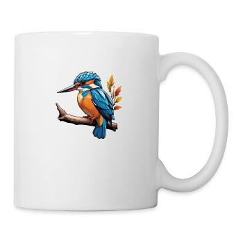 kleiner Eisvogel - Tasse - Weiß - Rechts