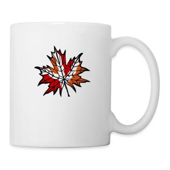 Feuille d’automne 1 - Mug blanc - blanc - Droite