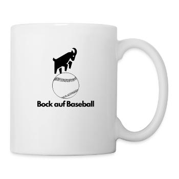 Bock auf Baseball – Lustiges Design - Mug blanc - blanc - Droite