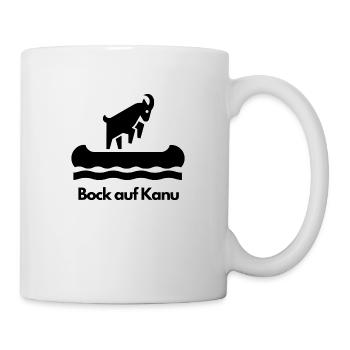 Bock auf Kanu – Lustiges Design - Tasse - Weiß - Rechts