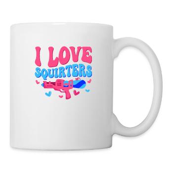 I Love Squirters Squirt Gun Summer Water Fun - Mug - white - Right