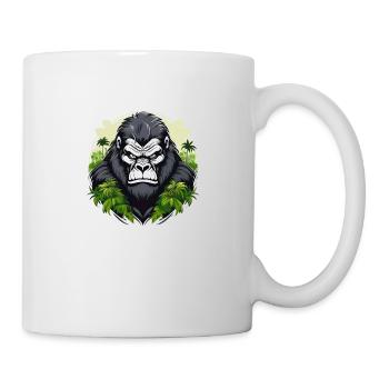 Gorille sauvage en colère combatif sport de motivation - Mug blanc - blanc - Droite