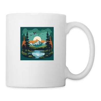 Adventure Nature: The T-shirt for real explorers - Mug - white - Right