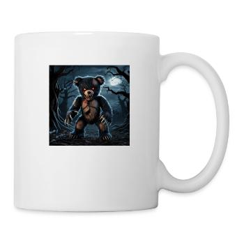 A dark and sinister teddy bear with an evil - Tasse - Weiß - Rechts