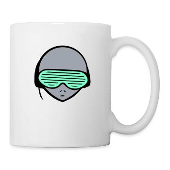 DJ Alien Alien Head Face Party Music - Mug - white - Right