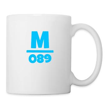 089 München Vorwahl Telefon telefonieren Bayern - Tasse - Weiß - Rechts