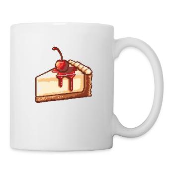 Cheesecake Pixel Icon Cake - Mug - white - Right