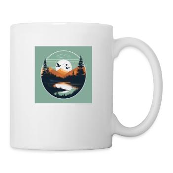 Pure nature: The perfect T-shirt for outdoor lovers - Mug - white - Right