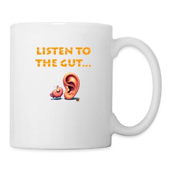 Listen to the gut - Mug - white - Right