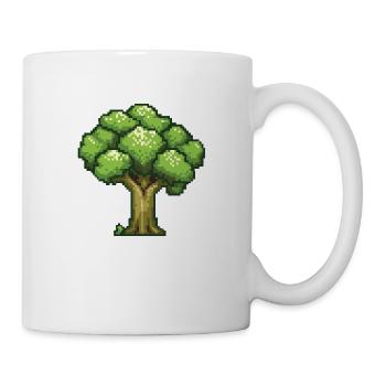 Icône pixel de brocoli - Mug blanc - blanc - Droite
