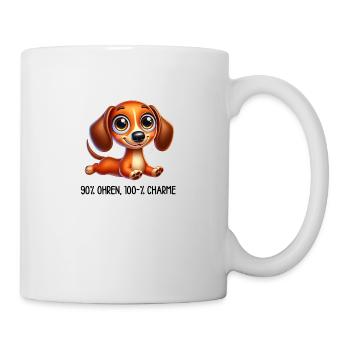 Teckel avec dicton - Mug blanc - blanc - Droite