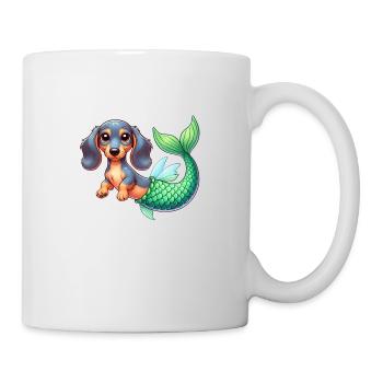 Mermaid Dachshund - Mug - white - Right