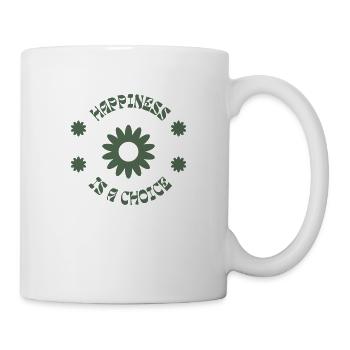 Le bonheur, un choix - Mug blanc - blanc - Droite