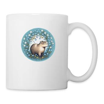 Capybara - Tasse - Weiß - Rechts