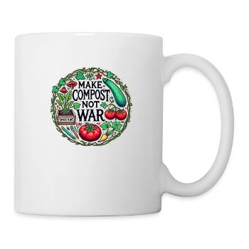 Make compost not war - Mug - white - Right