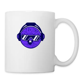 DJ Daten Mikrochip Sonnenbrille Brille Party Musik - Tasse - Weiß - Rechts