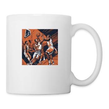 Basketball Spiel - Tasse - Weiß - Rechts