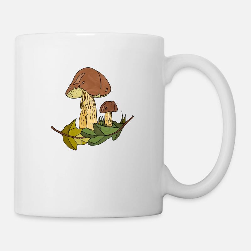 Pilze - Tasse - Weiß