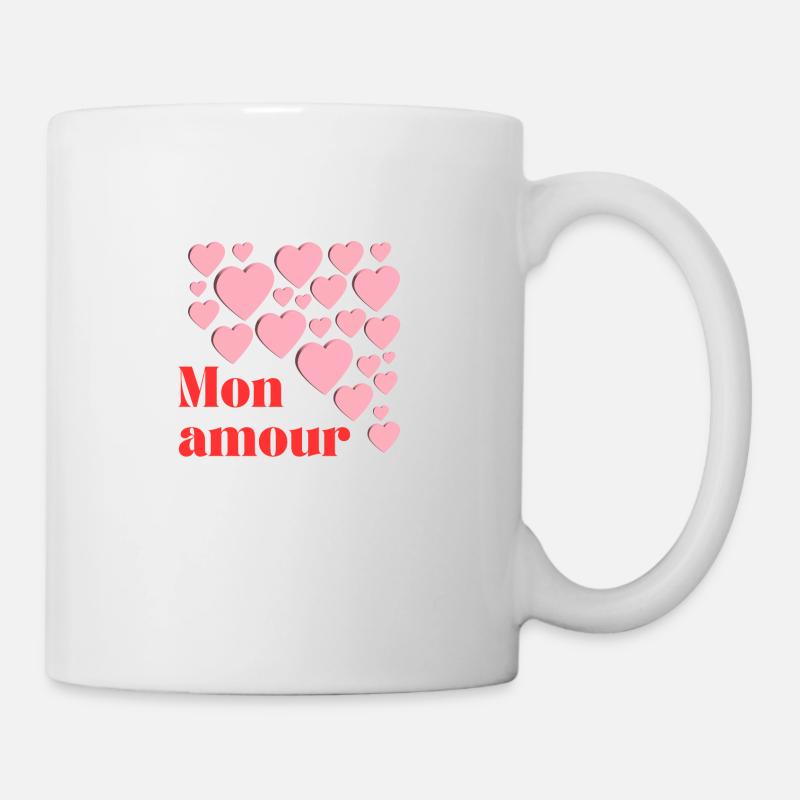 Mon amour - Mug blanc - blanc