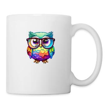 Cute Owl Kawaii Mascot - Mug - white - Right