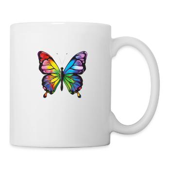 Schmetterling Schmetterling - Tasse - Weiß - Rechts