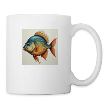 Fisch - Tasse - Weiß - Rechts