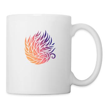 Abstract Leaf Swirl - Mug - white - Right