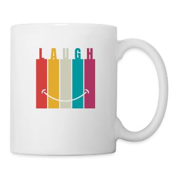 Rire coloré - Mug blanc - blanc - Droite