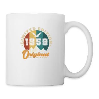 Original 1958 Vintage - 1958 Geburtstagsgeschenk - Tasse - Weiß - Rechts