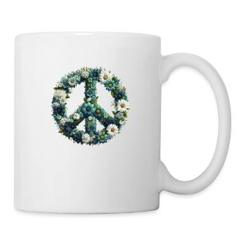 Hippie soul Groovy Summer time peace love flowers - Mug - white - Right