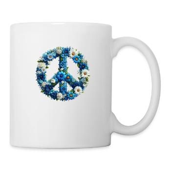 Hippie soul Groovy Summer time peace love flowers - Mug - white - Right