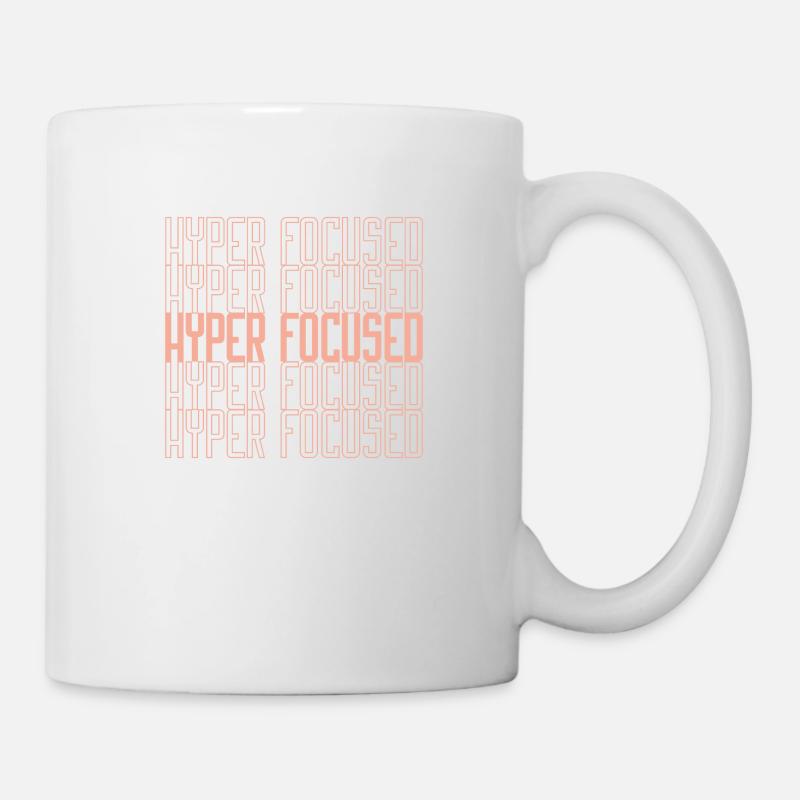 Hyperfocalisé en jaune - Mug blanc - blanc