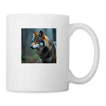 Loup - Mug blanc - blanc - Droite