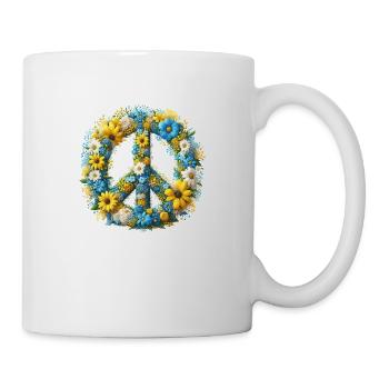 Hippie soul Groovy Summer time peace love Ukraine - Mug - white - Right