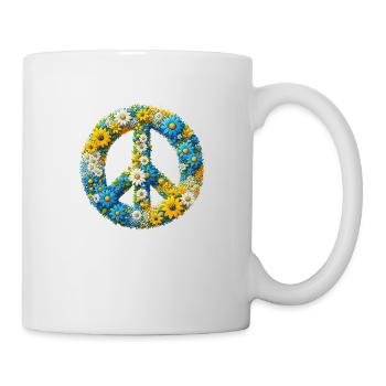 Hippie soul Groovy Summer time peace love Ukraine - Mug - white - Right