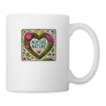 Pflegen Sie die Natur - Tasse - Weiß - Rechts