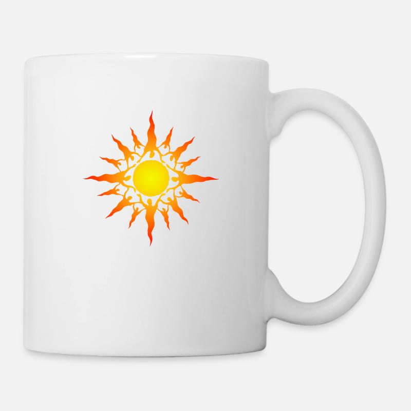 Sonnenanbeter - Tasse - Weiß