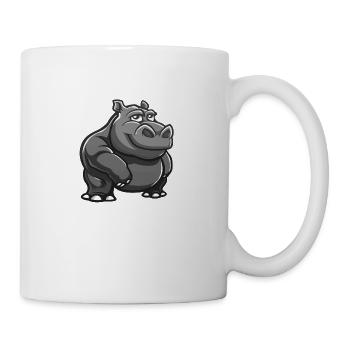 nilpferd - Tasse - Weiß - Rechts