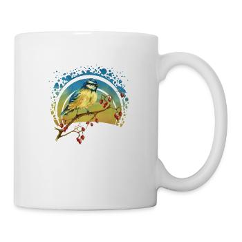 Colorful bird - Mug - white - Right