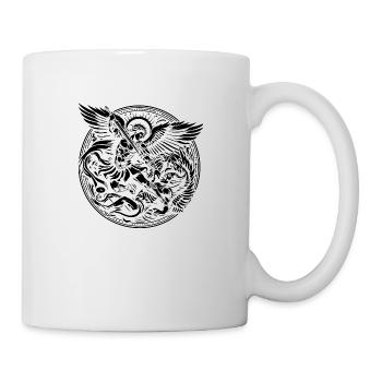 Archangel Saint Religion God Angel Faith Michael - Mug - white - Right