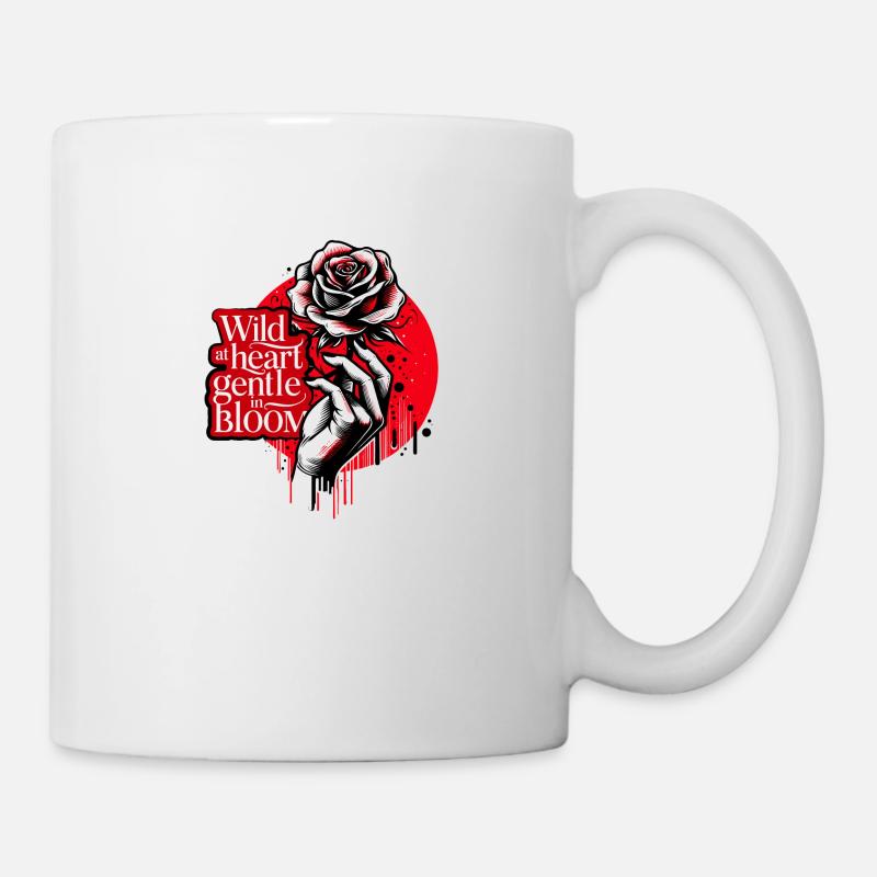 Wild at Heart, Gentle in Bloom - Mug - white