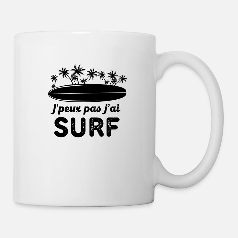 Je ne peux pas j ai surf - Mug blanc - blanc