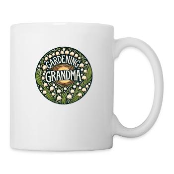 Gärtnernde Oma - Tasse - Weiß - Rechts